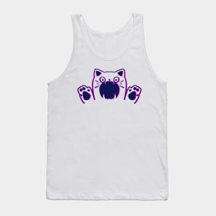 Screaming Glitch Cat Tank Top